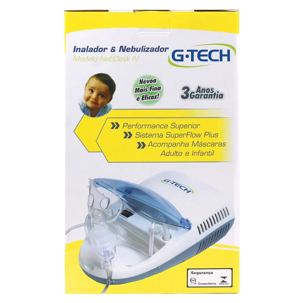 Inalador e Nebulizador Nebdesk IV Bivolt G-Tech