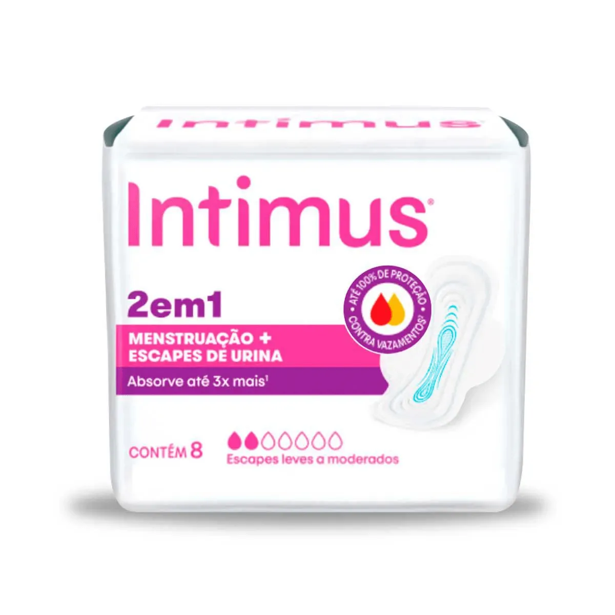 Intimus Absorvente 2em1 8un