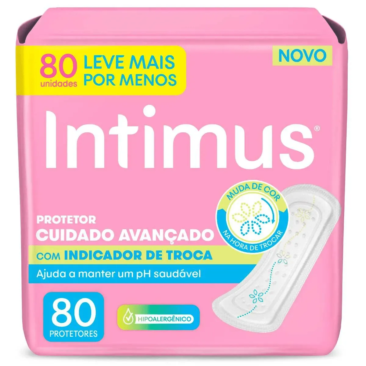 Intimus Absorvente Proteção Diária Indicador de Troca 80un