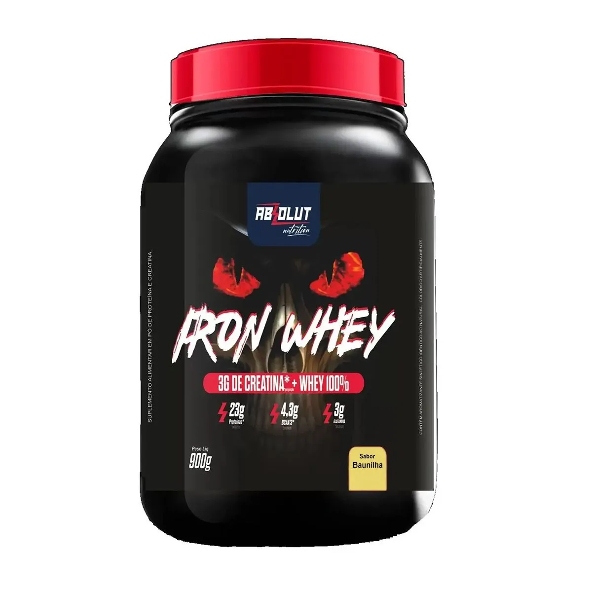 Iron Whey Sabor Baunilha Com 900G Absolut Nutrition