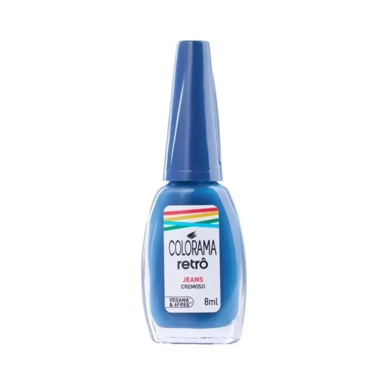 Esmalte Retrô Cor Jeans 8ML Colorama