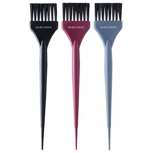 Kit De Pinceis Para Tintura Com Cabo Separador De Mechas Marco Boni Ref-1382
