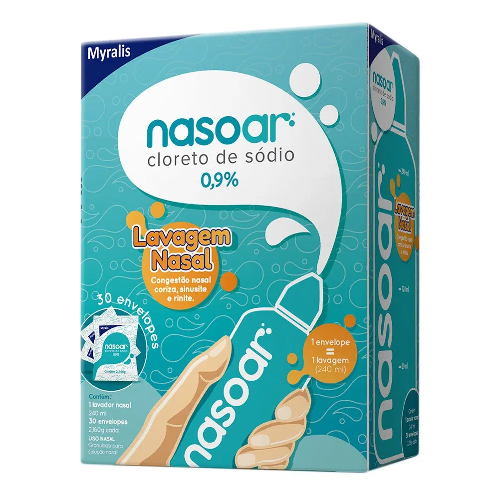 Kit Nasoar Frasco + 30 Envelopes