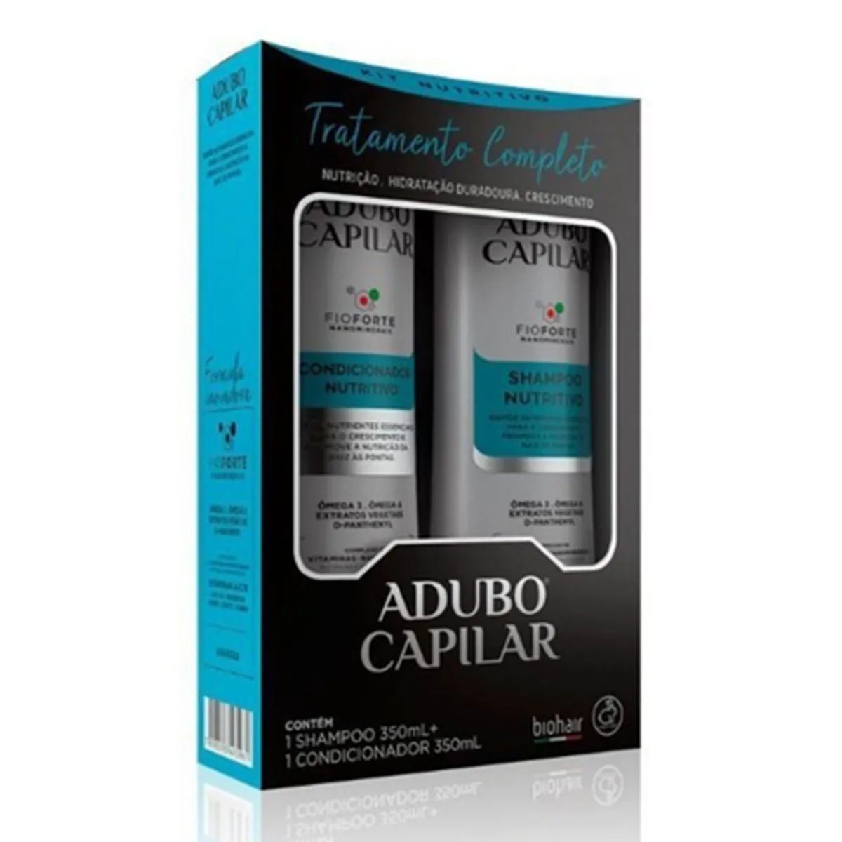 Kit Nutritivo Adubo Capilar Shampoo e Condicionador Com 350ml Cada BioHair