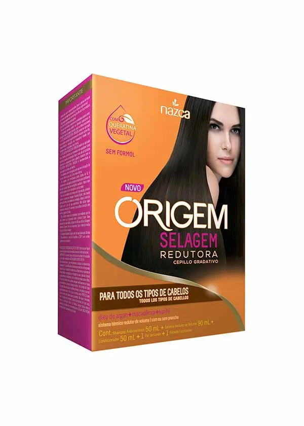 Kit Origem Selagem Redutora Todos os Tipos de Cabelo 190ml