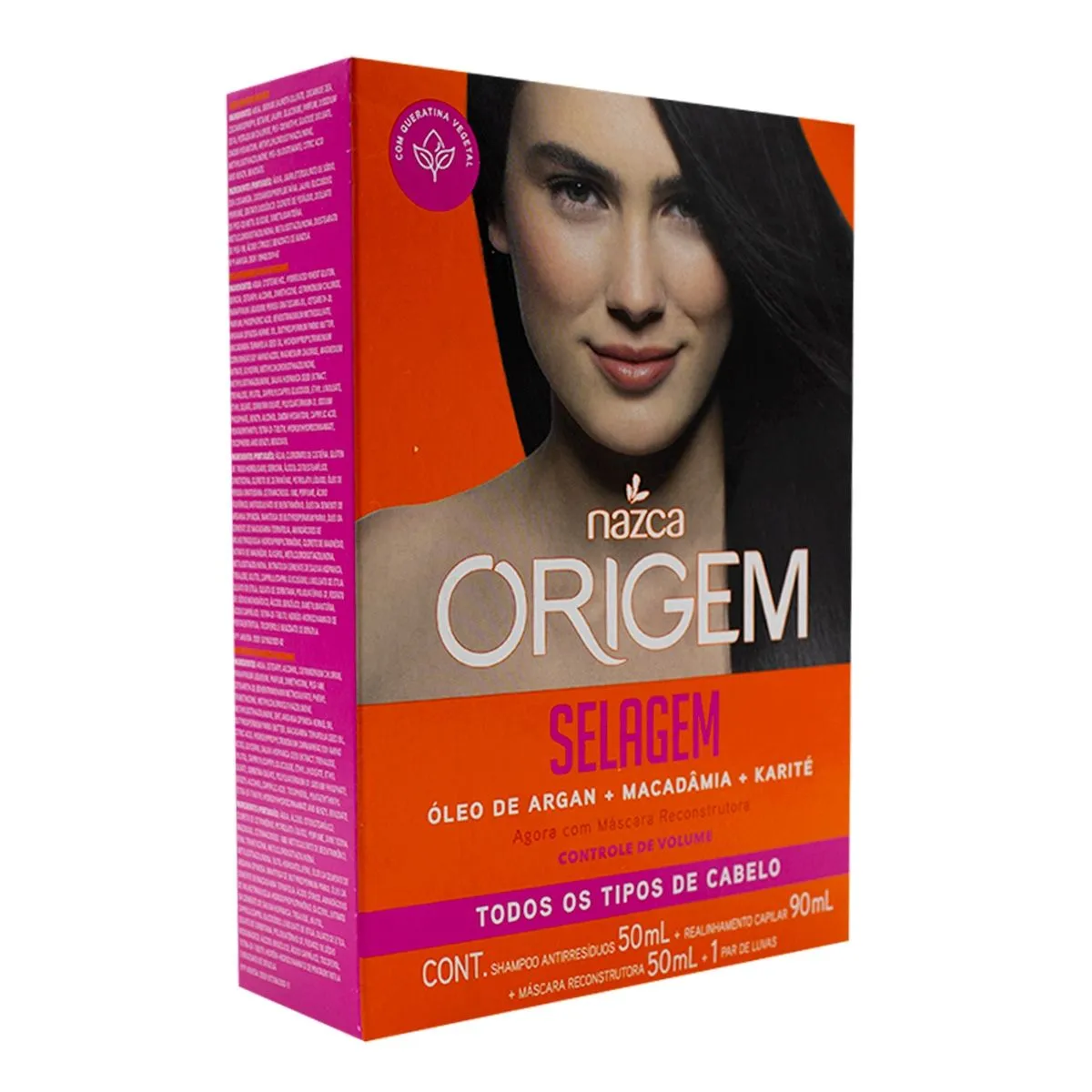 Kit Selagem Controle De Volume Para Todos Os Tipos de Cabelo Origem Nazca