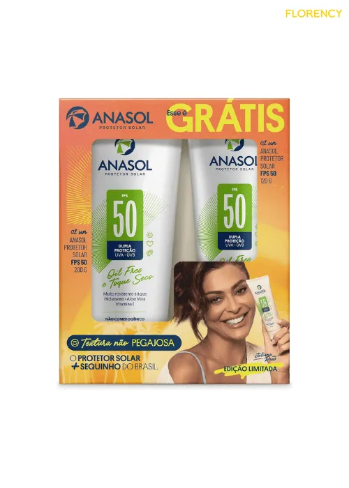 Kit Anasol Protetor Solar Fps 50 200g + Protetor Solar Fps 50 120g
