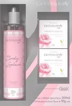 Kit Giovanna Baby Body Splash 260ml Sabonete 90g Classic
