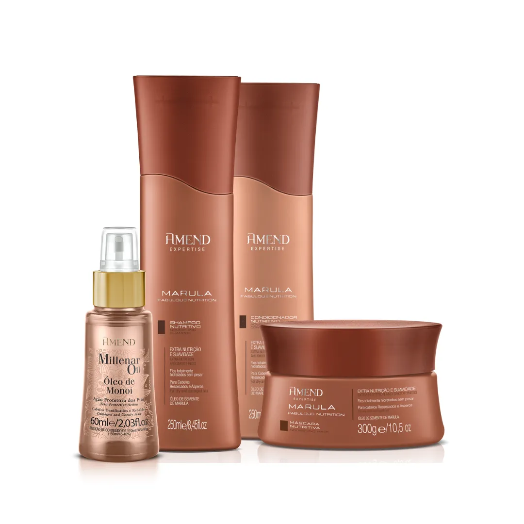 Amend Marula Fabulous Kit Completo + Óleo Monói