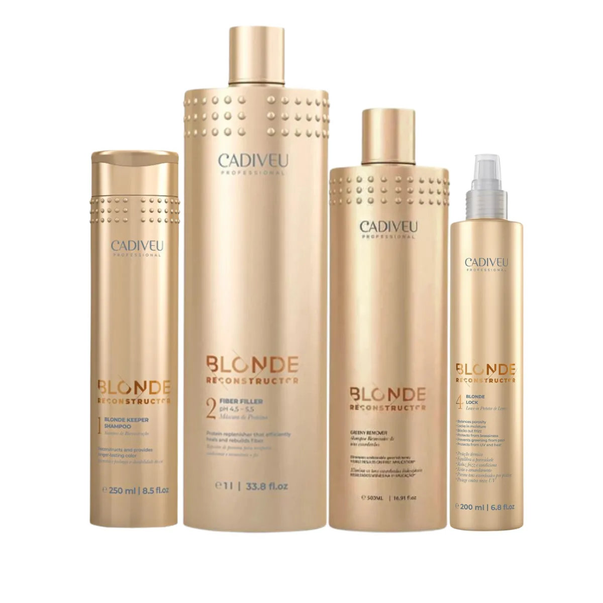 Cadiveu Blonde Duo Proteína + Grenny Remover + Leave-in