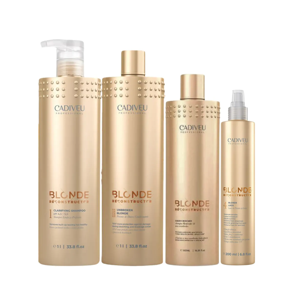 Cadiveu Blonde Duo Salão + Grenny Remover + Leave-in