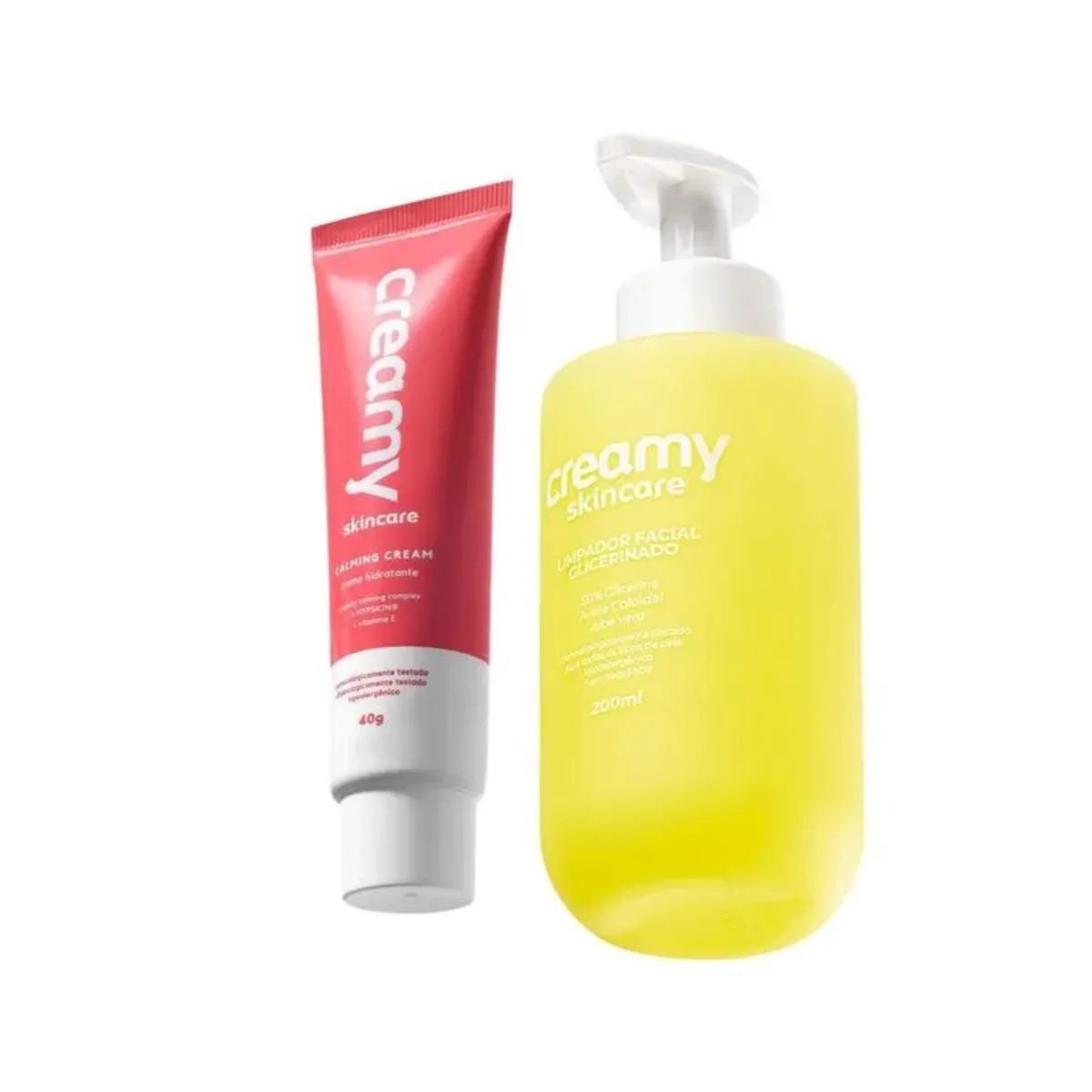 Creamy Skincare Sabonete Glicerinado + Hidratante Calming