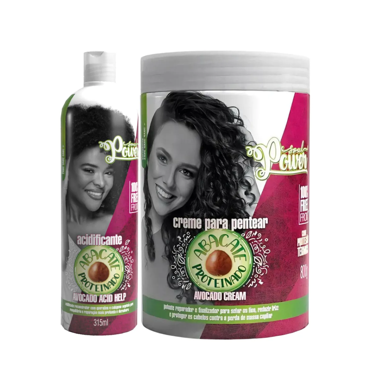 Soul Power Abacate Proteinado Acid 315ml + Cpp 800ml