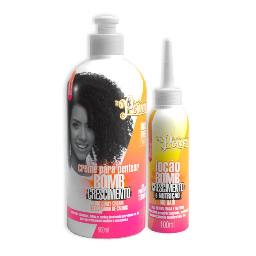 Soul Power Bomb Crescimento Cpp 500ml + Loção 100ml