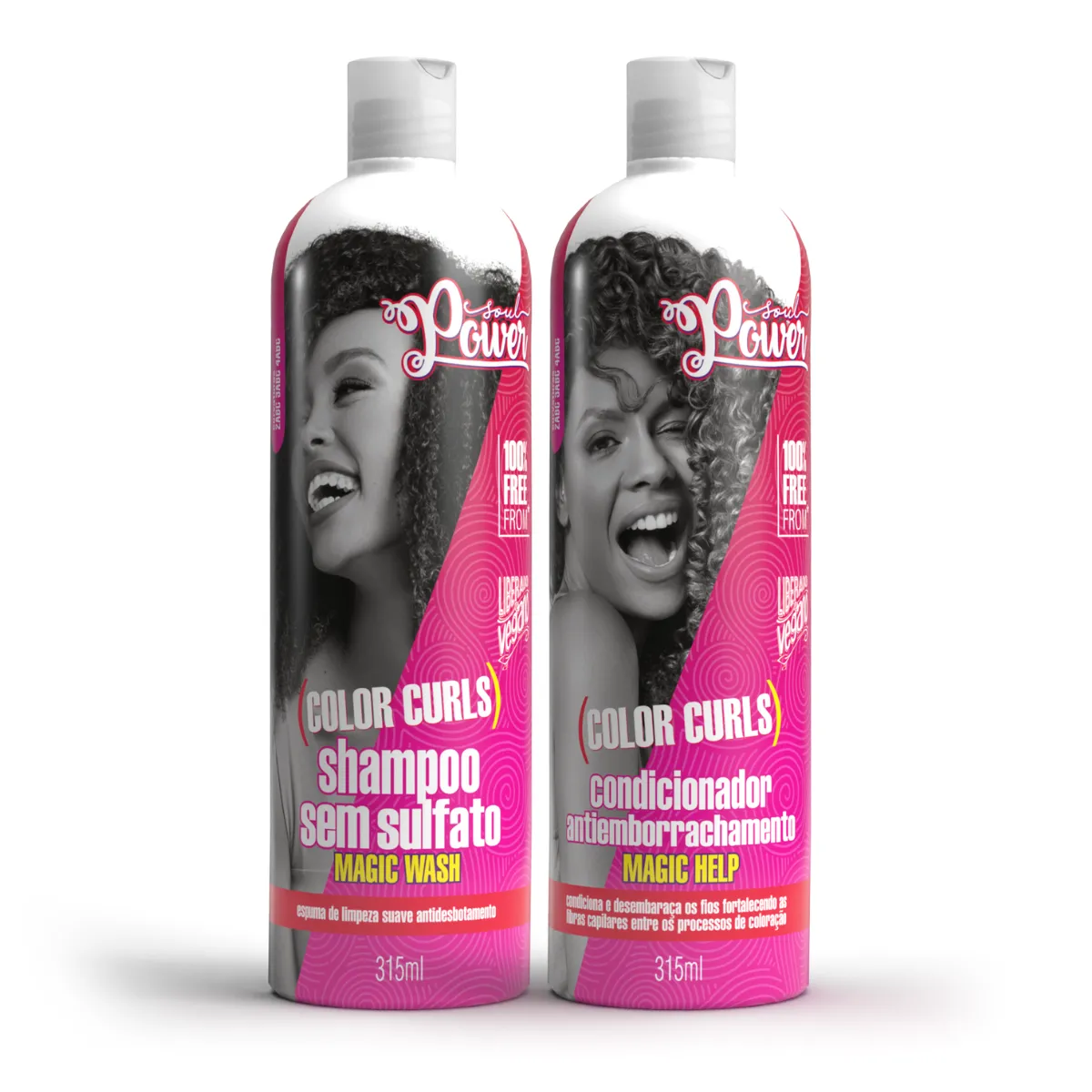 Soul Power Color Curls Shampoo + Condicionador