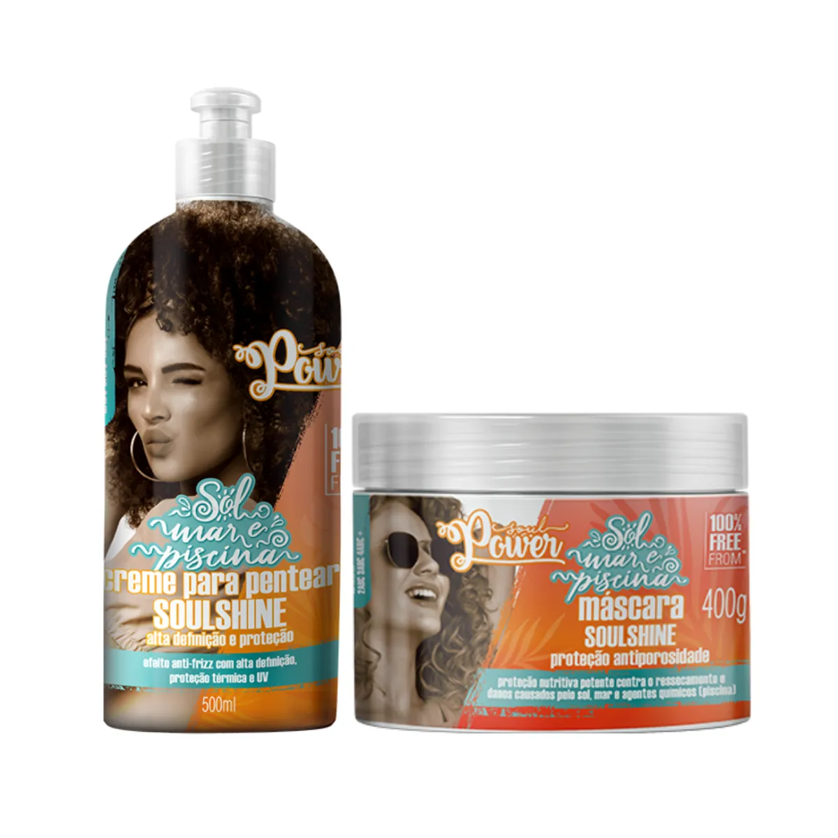 Soul Power Soulshine Mascara + Creme Pentear 500ml