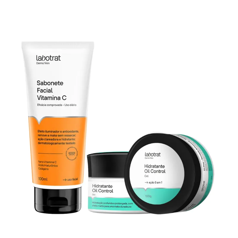 Labotrat Sabonete Vitamina C + Hidratante Oil Control Gel