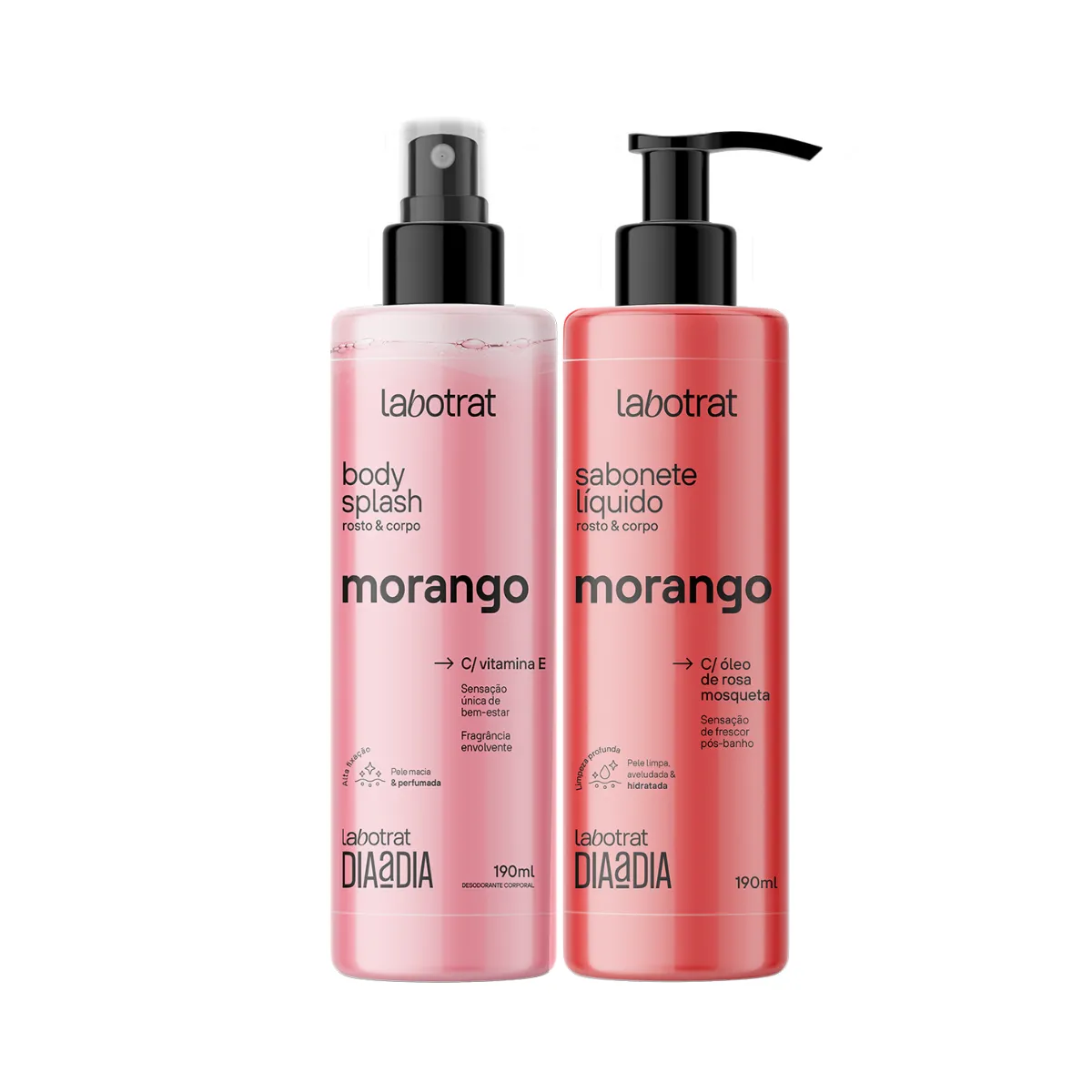 Kit Dia a Dia Morango Sabonete + Body Splash