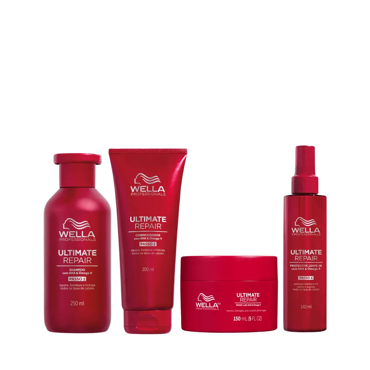 Wella Ultimate Repair Shampoo 250ml + Condicionador 200ml + Mascara 150ml + Leave-in