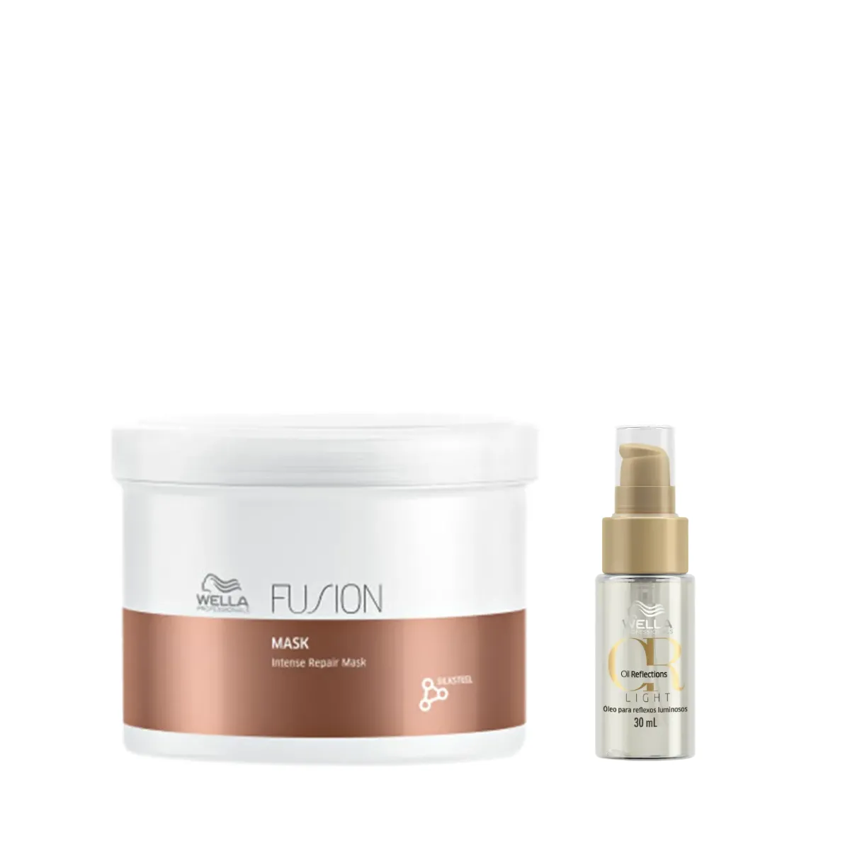 Wella Fusion Masc 500ml + Óleo Light 30ml | By Linda