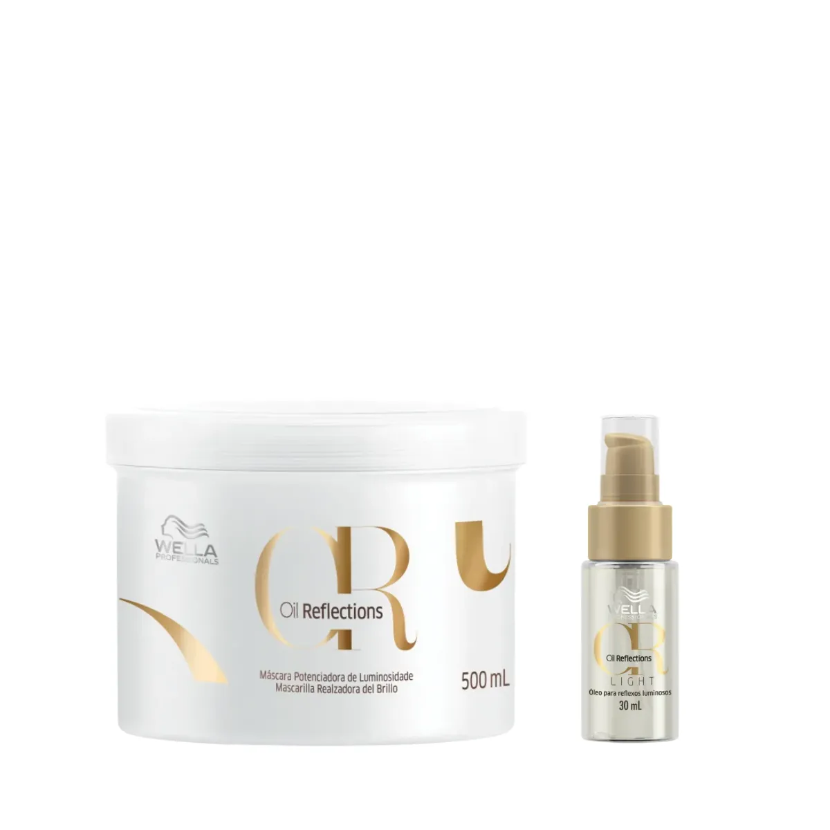 Wella Oil Reflections Masc 500ml + Óleo Light 30ml | By Linda