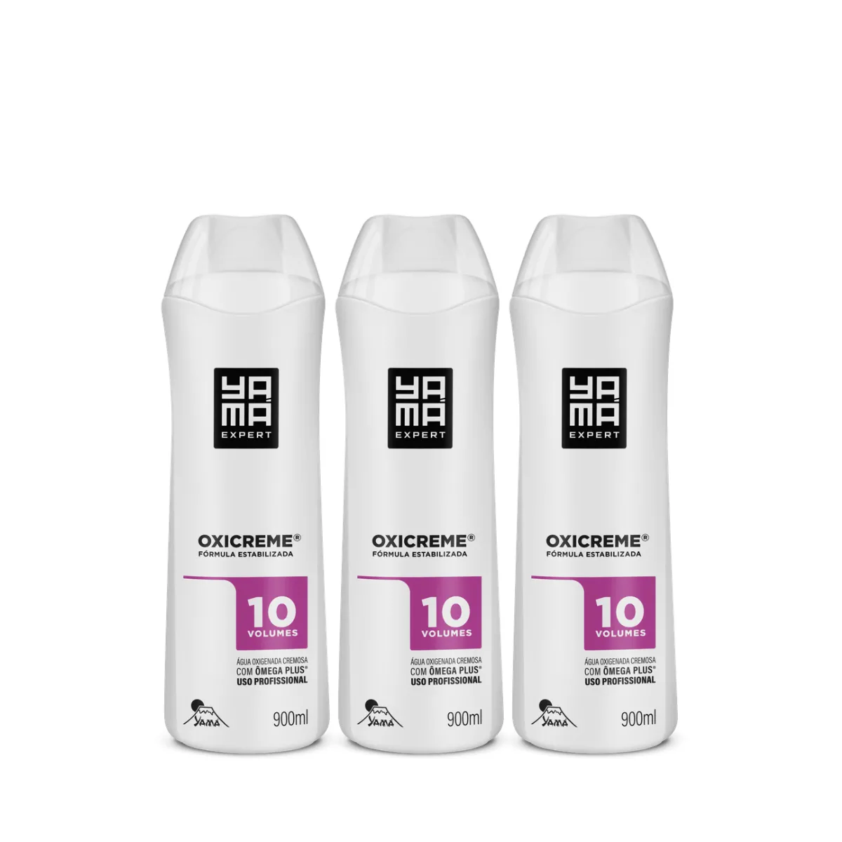 Yamá Água Oxigenada 10V 900ml - 3 Unidades | By Linda
