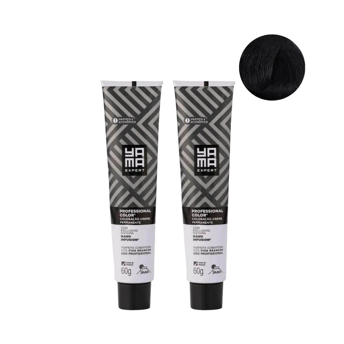 Yamá Color Nano Infusion 1.0 Preto  - 2 Unidades | By Linda