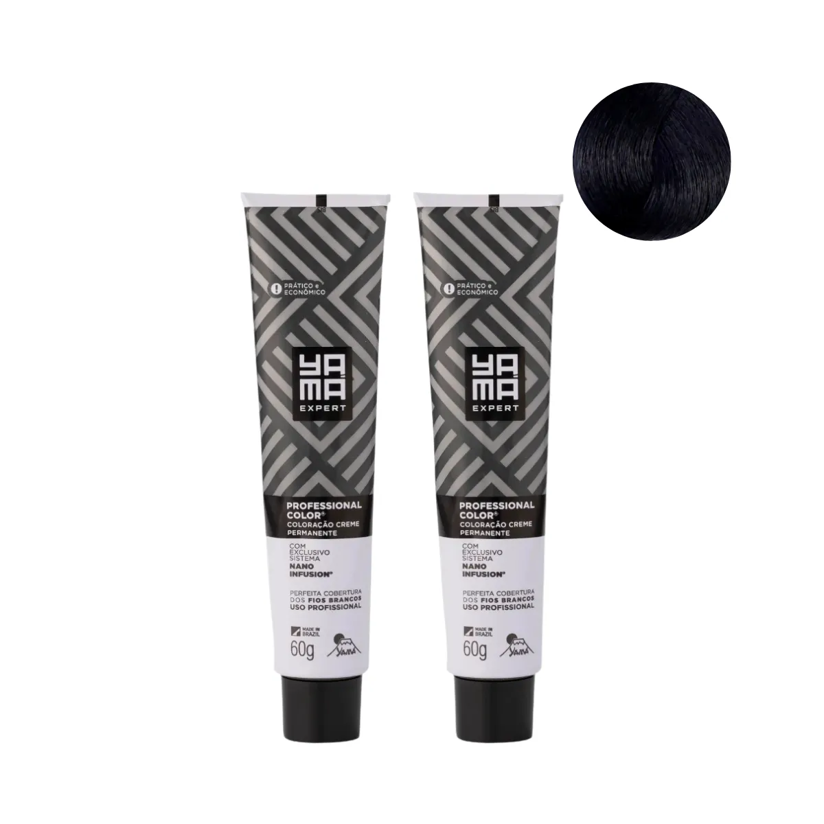 Yamá Color Nano Infusion 1.1 Preto Azulado  - 2 Unidades | By Linda