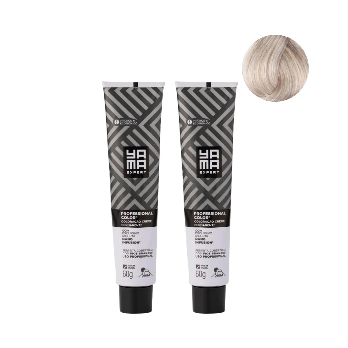 Yamá Color Nano Infusion 9.12 Loiro Muito Claro Acinzentado Irisado - 2 Unidades | By Linda