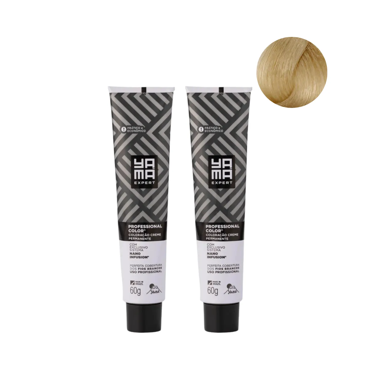 Yamá Color Nano Infusion 9.13 Loiro Muito Claro Acinzentado Dourado - 2 Unidades | By Linda