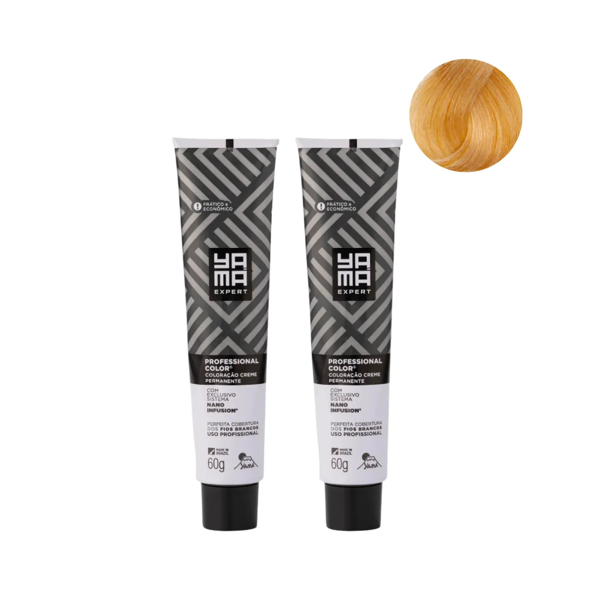 Yamá Color Nano Infusion 9.34 Loiro Muito Claro Dourado Acobreado  - 2 Unidades | By Linda