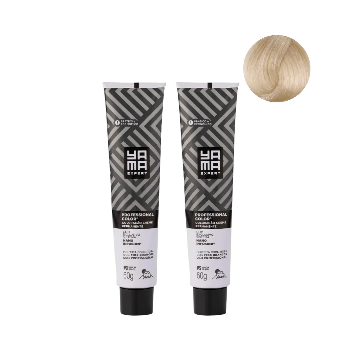 Yamá Color Nano Infusion 10.13 Loiro Clarissimo Acinzentado Dourado  - 2 Unidades | By Linda