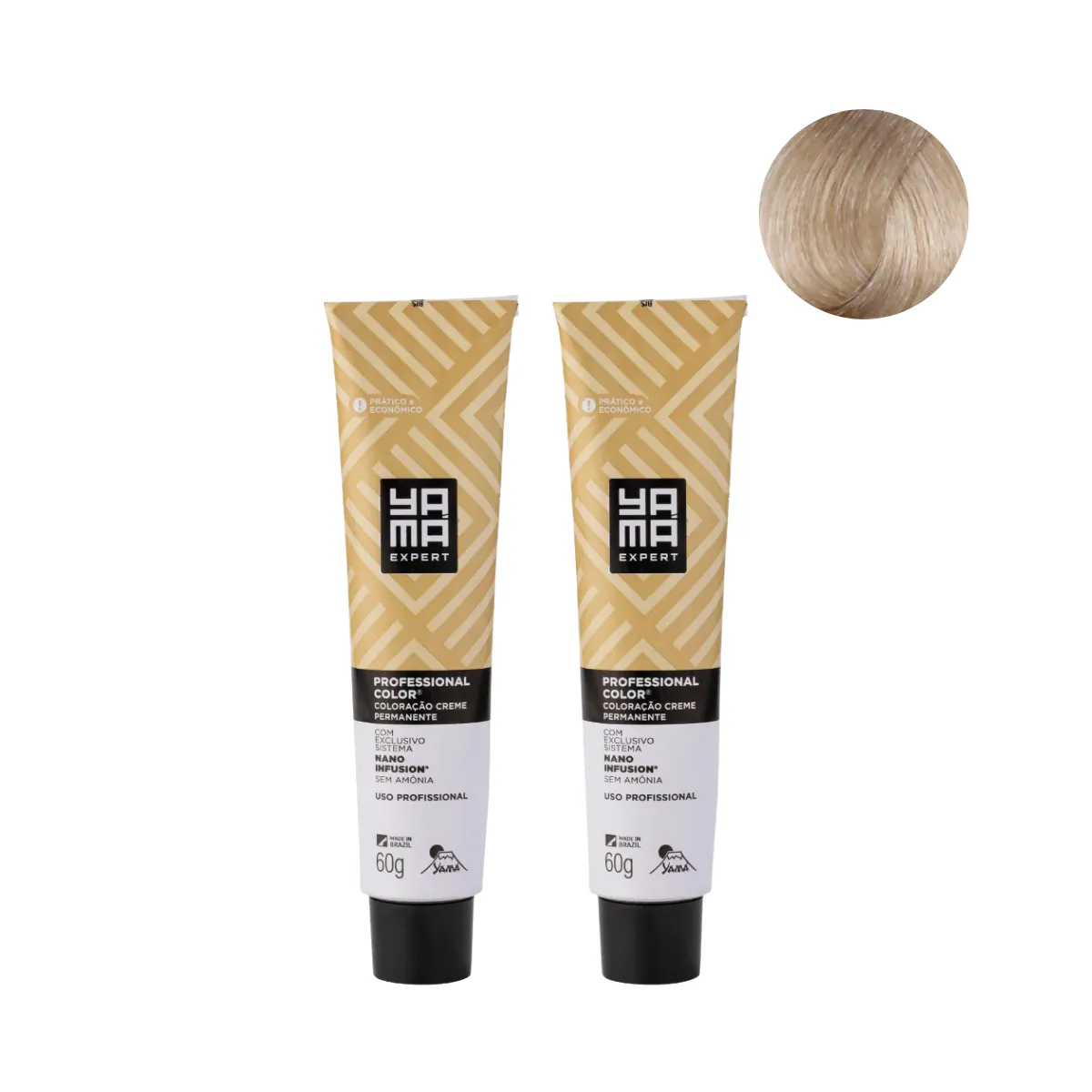 Yamá Color Nano Infusion 10.89 Loiro Clarissimo Perola  - 2 Unidades | By Linda