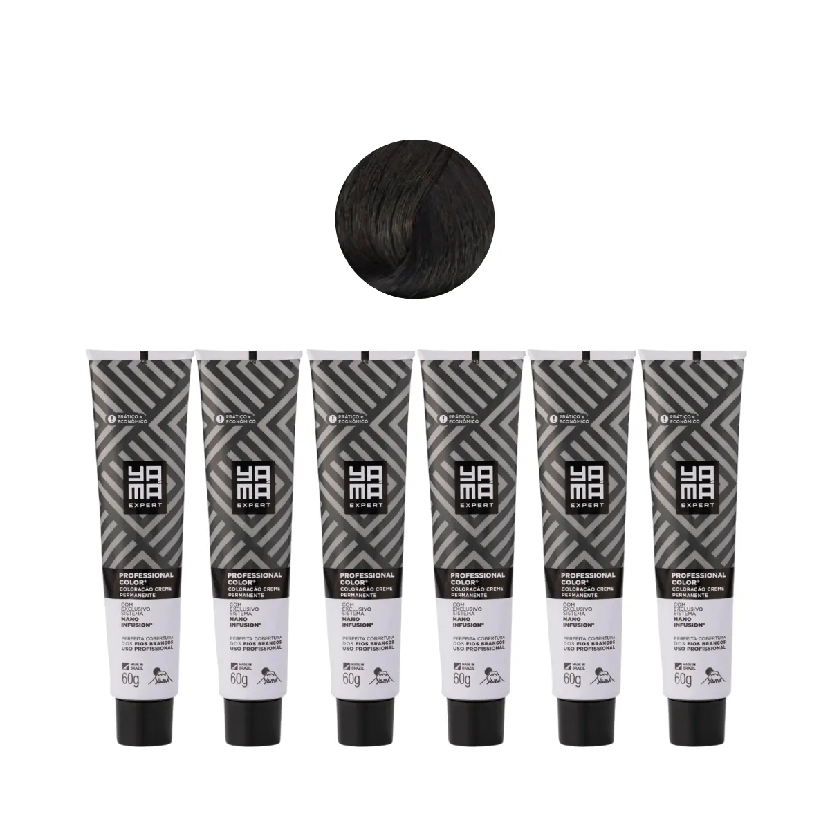 Yamá Color Nano Infusion 4.0 Castanho Médio  - 6 Unidades | By Linda