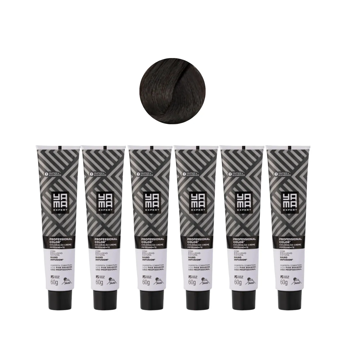 Yamá Color Nano Infusion 5.0 Castanho Claro  - 6 Unidades | By Linda