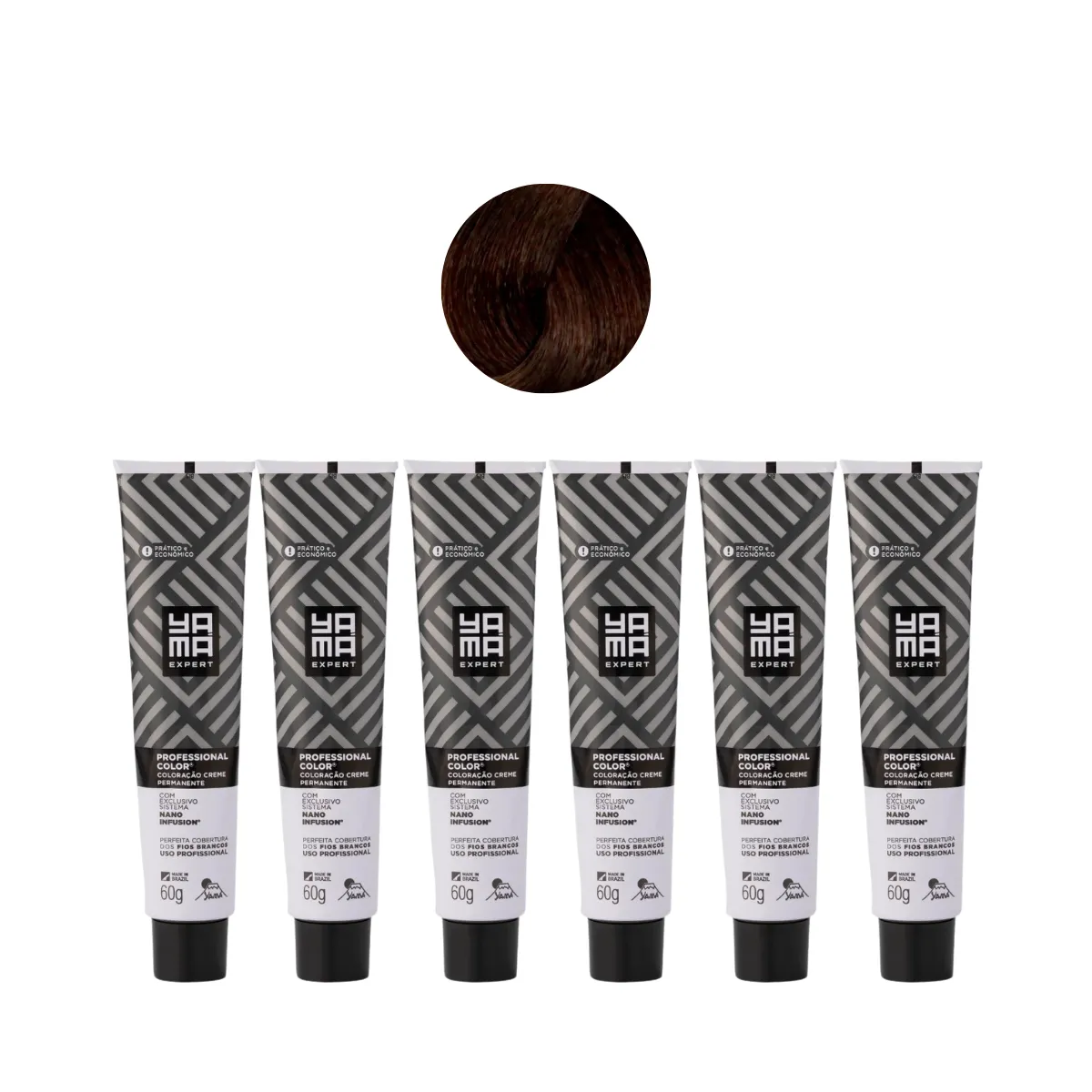 Yamá Color Nano Infusion 6.3 Loiro Escuro Dourado - 6 Unidades | By Linda