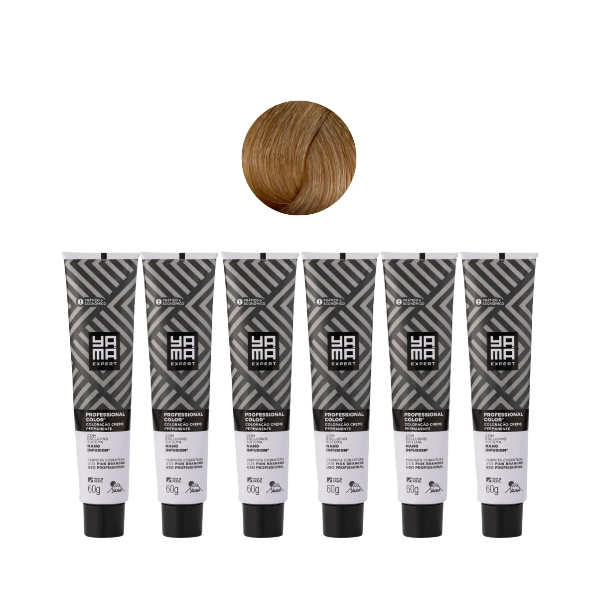 Yamá Color Nano Infusion 8.31 Loiro Claro Dourado Acinzentado  - 6 Unidades | By Linda