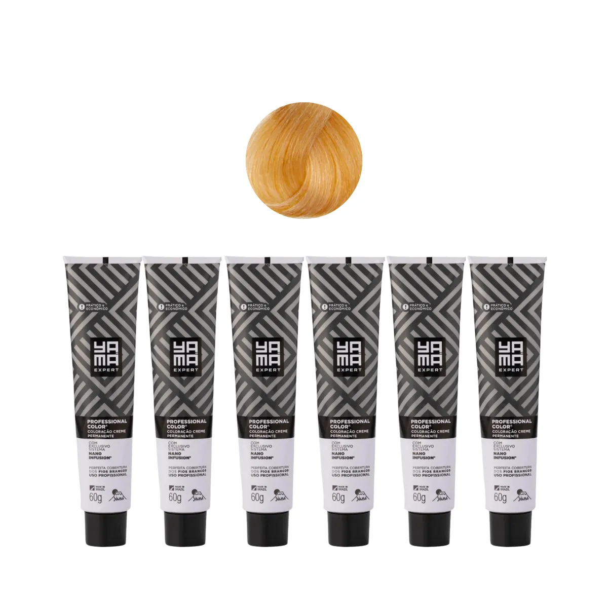 Yamá Color Nano Infusion 9.34 Loiro Muito Claro Dourado Acobreado  - 6 Unidades | By Linda