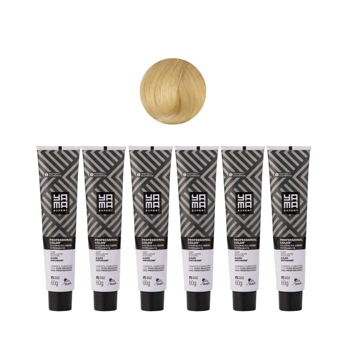 Yamá Color Nano Infusion 10.0 Loiro Clarissimo  - 6 Unidades | By Linda