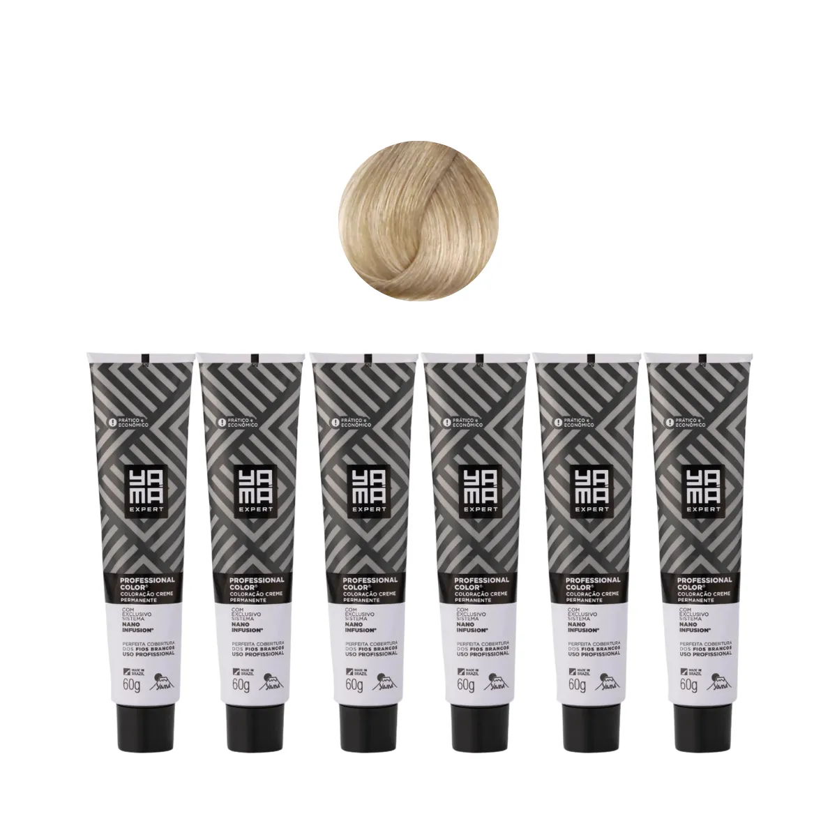 Yamá Color Nano Infusion 10.1 Loiro Clarissimo Acinzentado  - 6 Unidades | By Linda