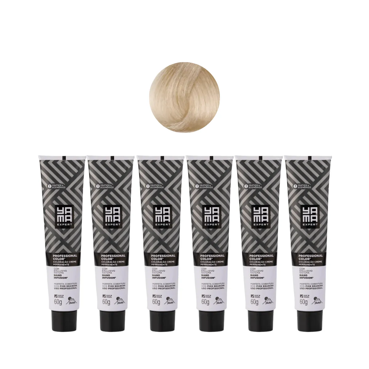 Yamá Color Nano Infusion 10.13 Loiro Clarissimo Acinzentado Dourado  - 6 Unidades | By Linda