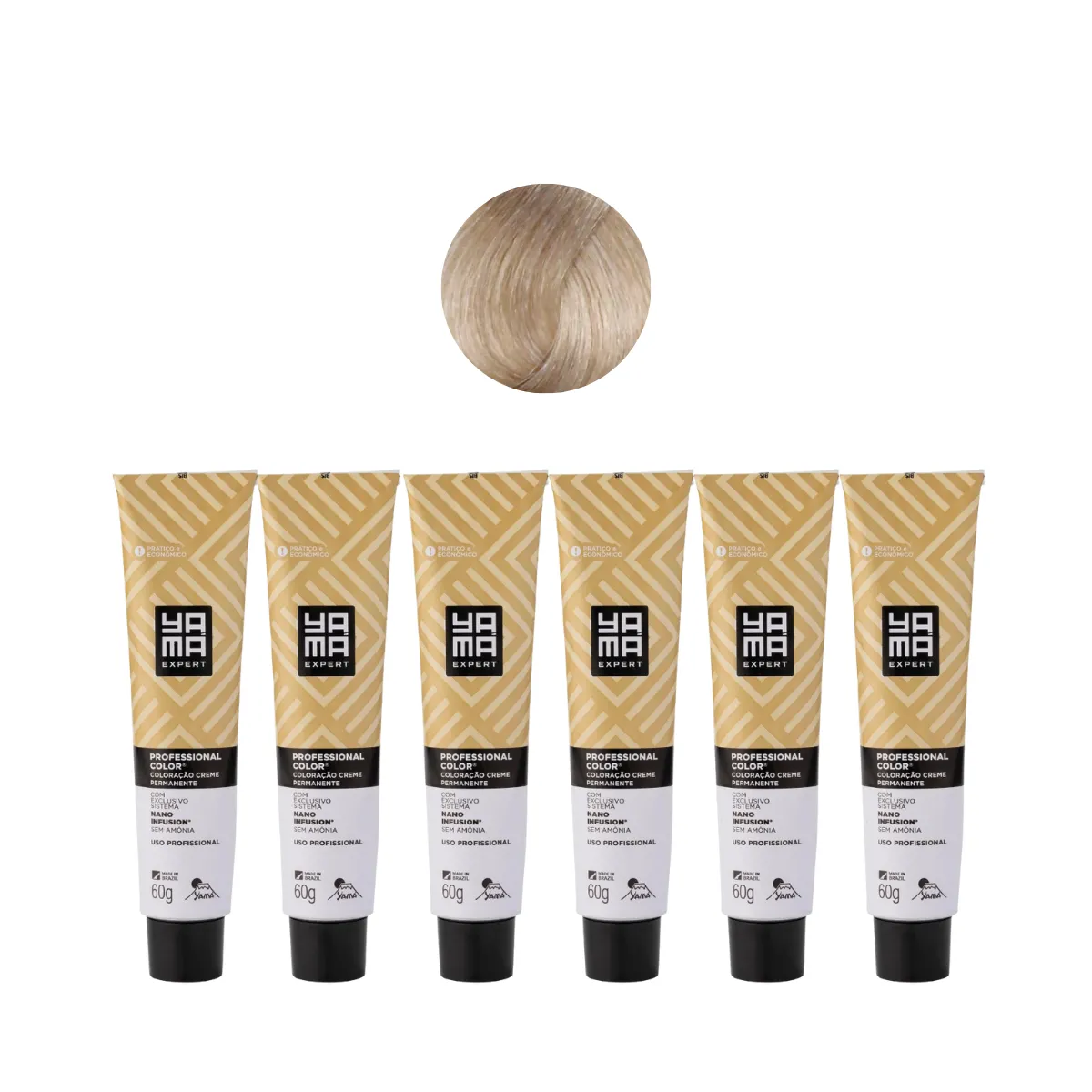 Yamá Color Nano Infusion 10.89 Loiro Clarissimo Perola  - 6 Unidades | By Linda
