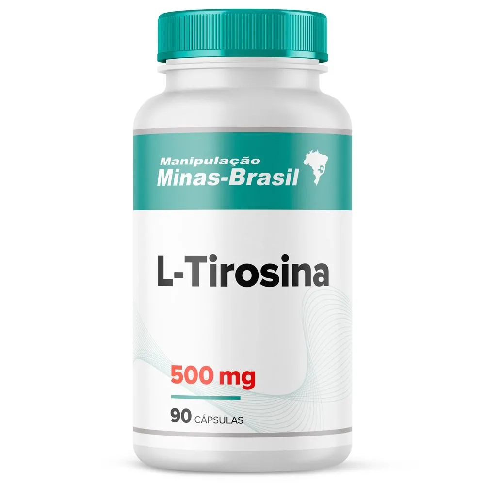 L Tirosina 500mg 90 Cápsulas