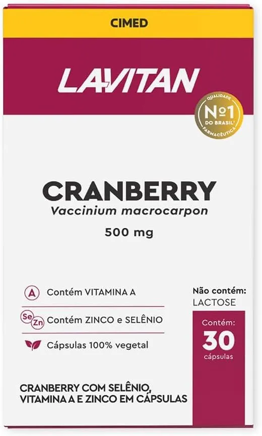 Lavitan Cranberry com 30 Cápsulas