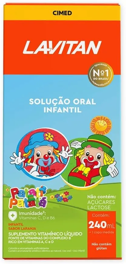 Lavitan Solução Infantil Patati Patatá Sabor Laranja com 240ml