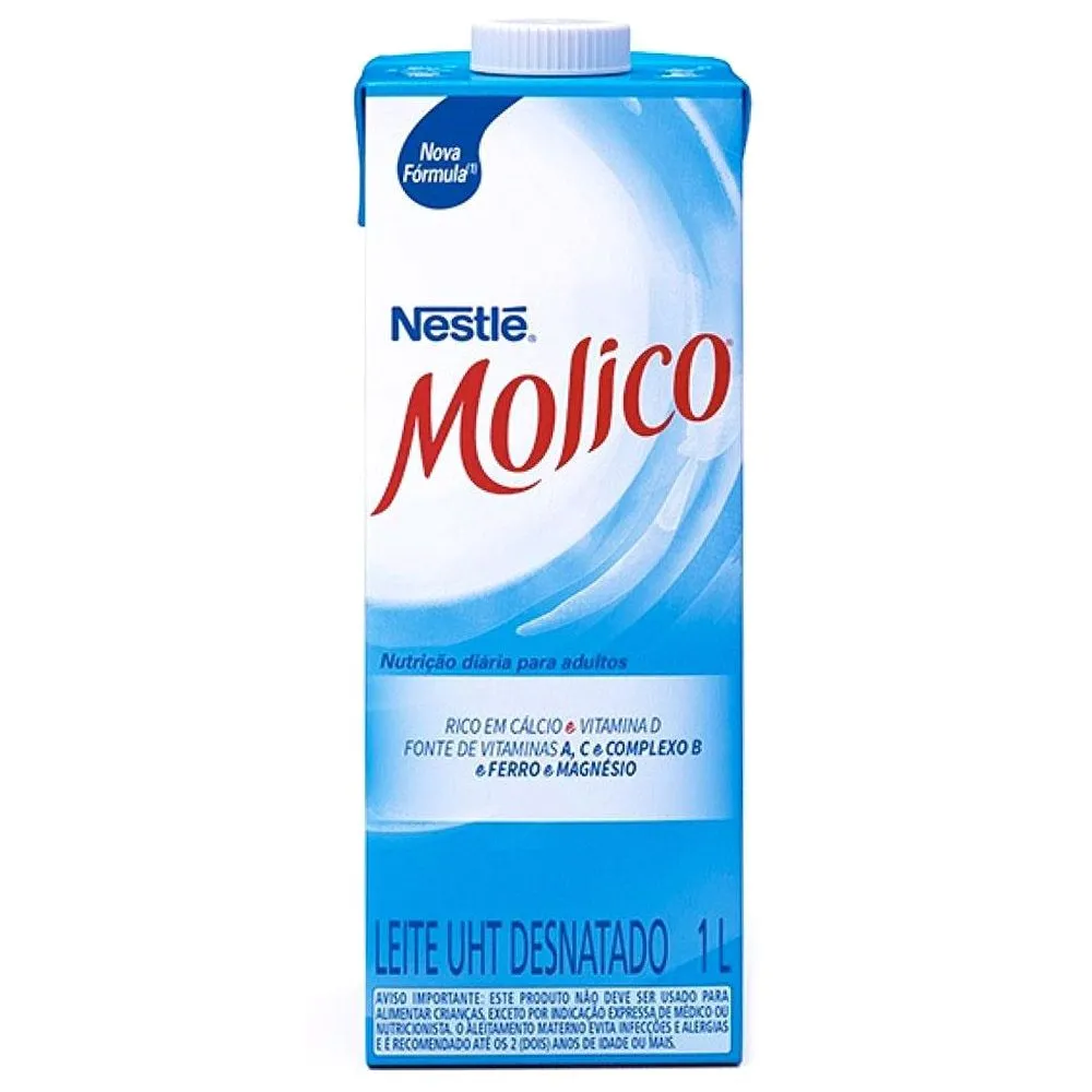 Leite UHT Desnatado Molico 1L