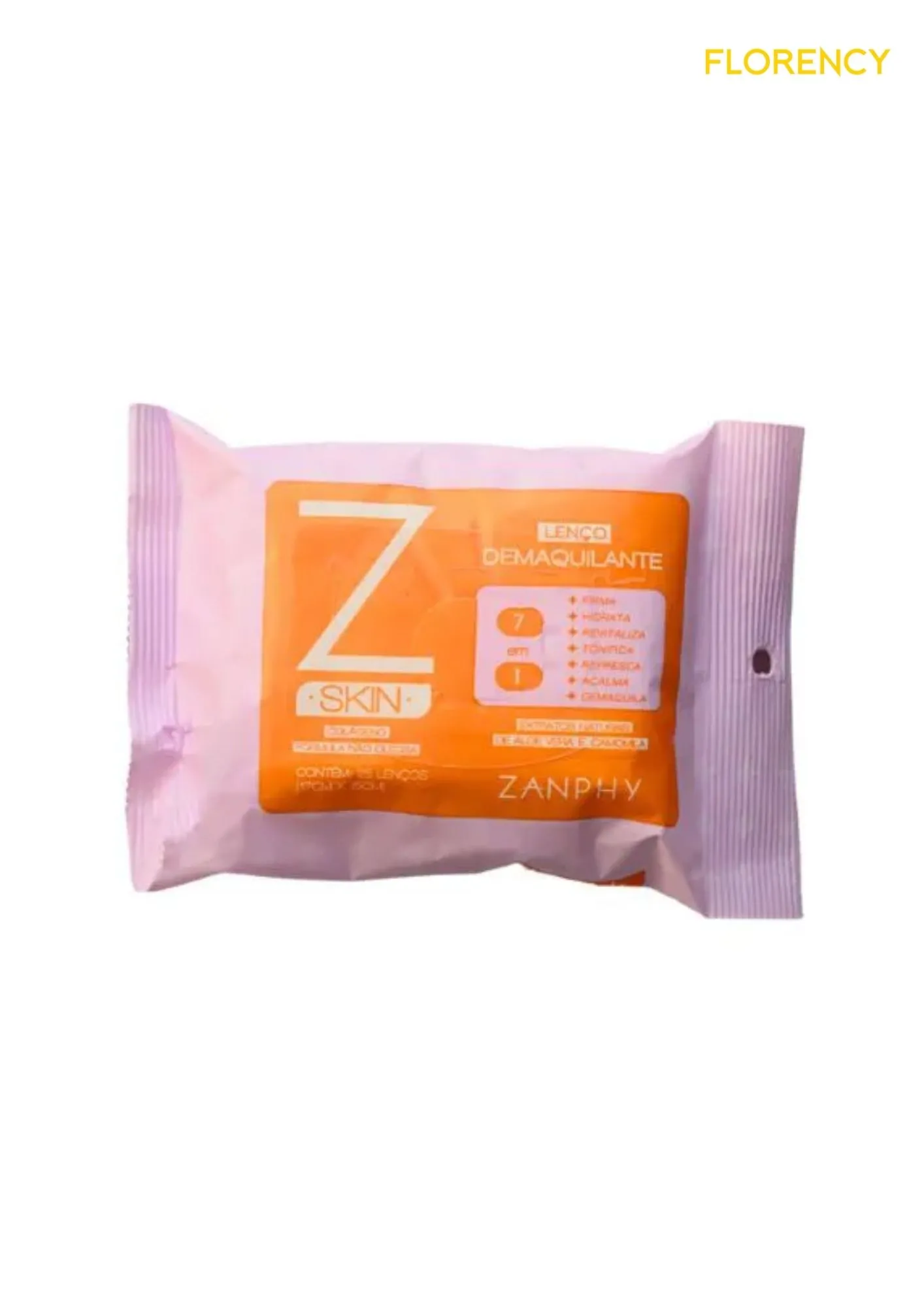 Lenço Demaquilante Zanphy 7 Em 1 Z Skin