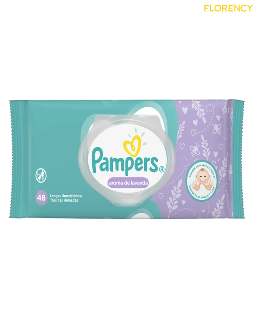 Lenço Pampers Lavanda 48 Unidades