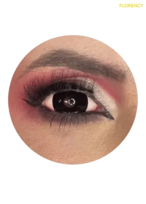 Lente de Contato Preto Sem Grau 17mm