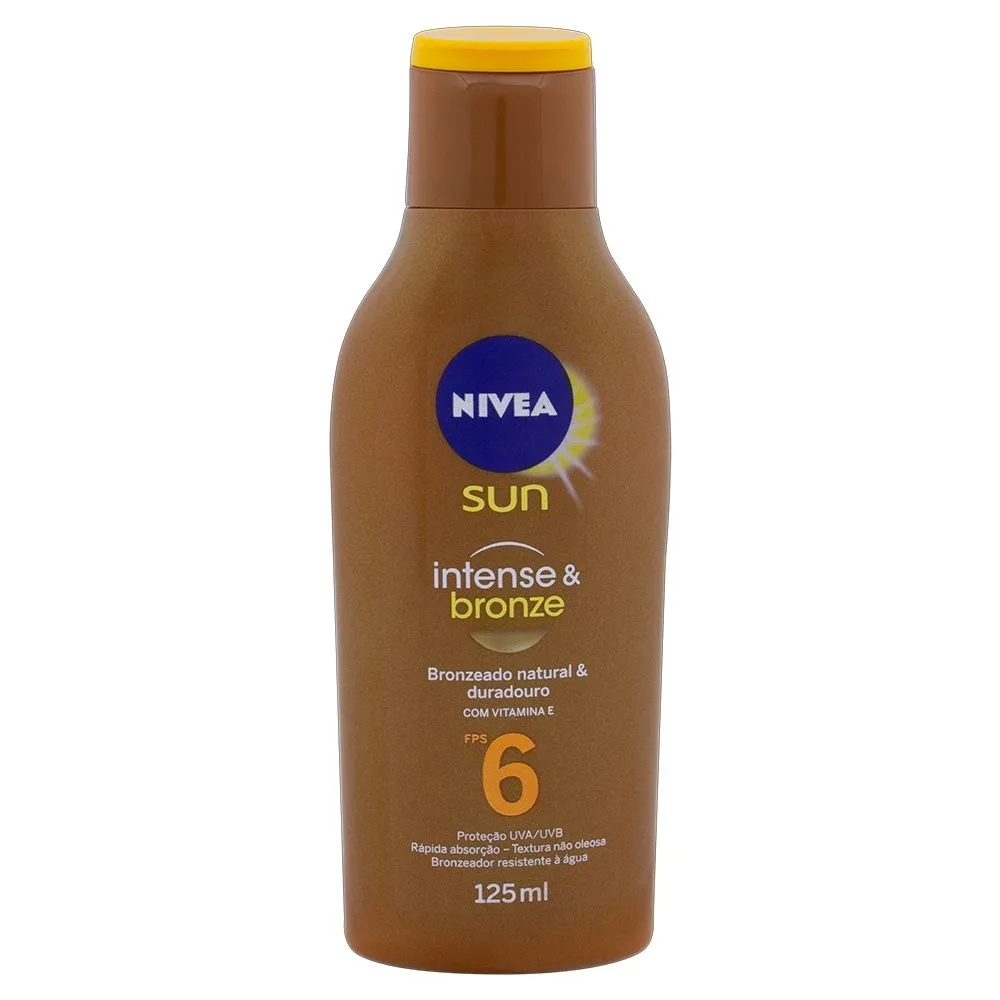 Loção Bronzeadora Nivea Sun Intense e Bronze Fps6 - 125Ml